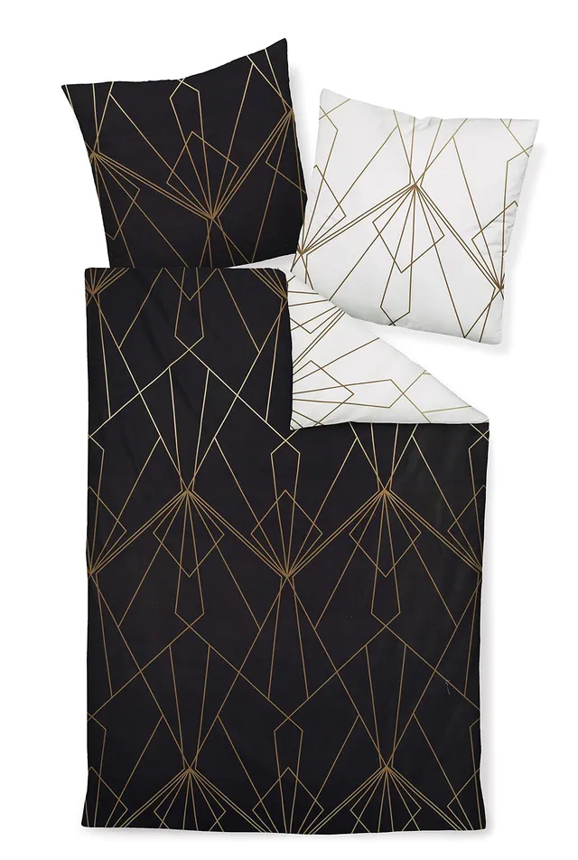 janine-j-d-mako-satin-bettw-sche-135x200-80x80-cm-bronzebraun-schwarz image 1