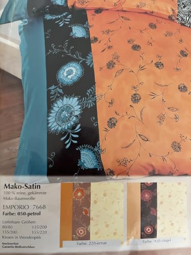 estella-mako-satin-bettw-sche-emporio-ecrue-135x200-cm-80x80-cm-blumenmuster image 8