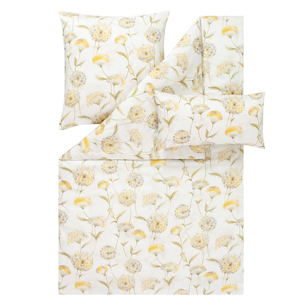 estella-lumina-mako-satin-bettw-sche-135x200-gelb-beige-pusteblume-7959-710 image 2