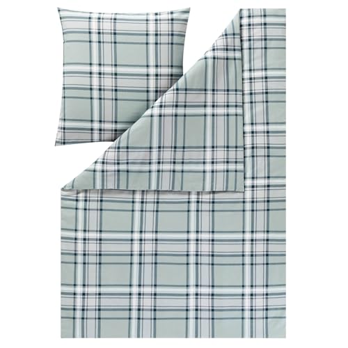 estella-bettw-sche-hannes-4459-kuschelflanell-karo-jade-155x220-cm image 8