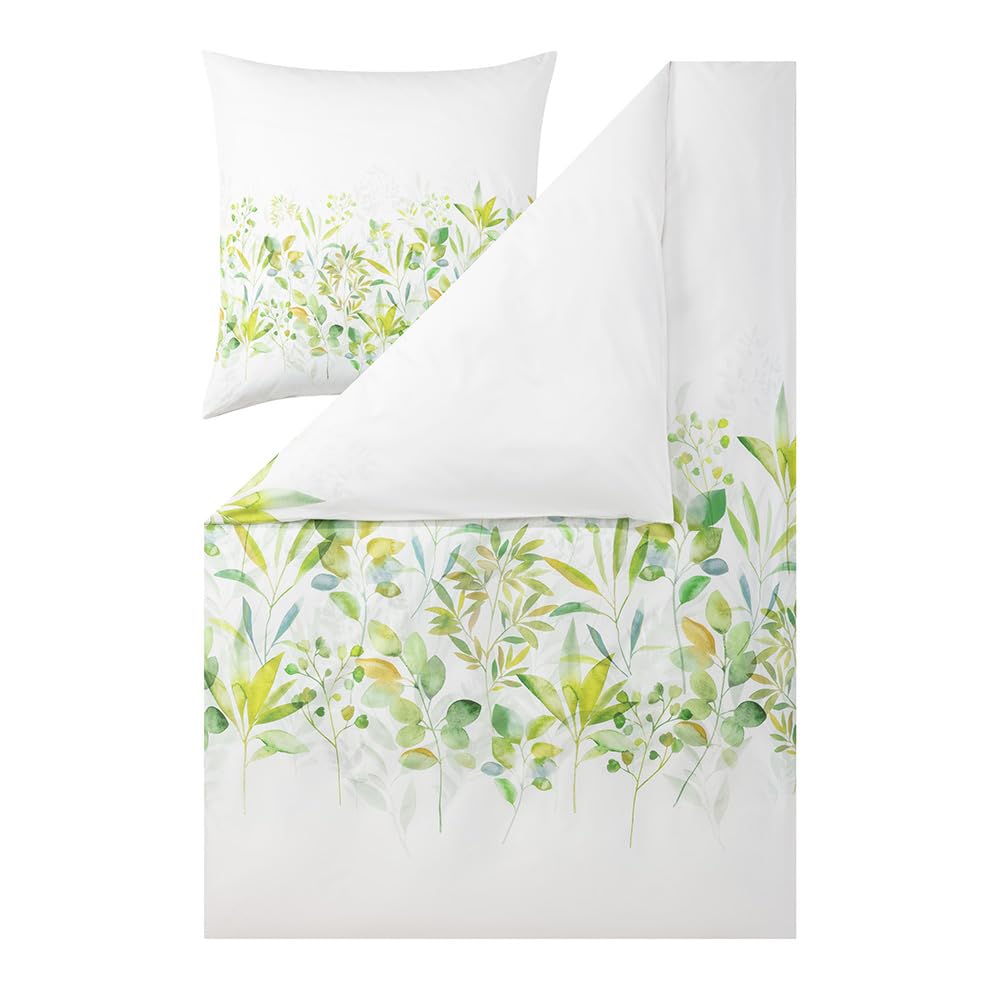 estella-siwa-mako-satin-bettw-sche-gr-n-155x220-cm-80x80-cm-100-baumwolle image 1