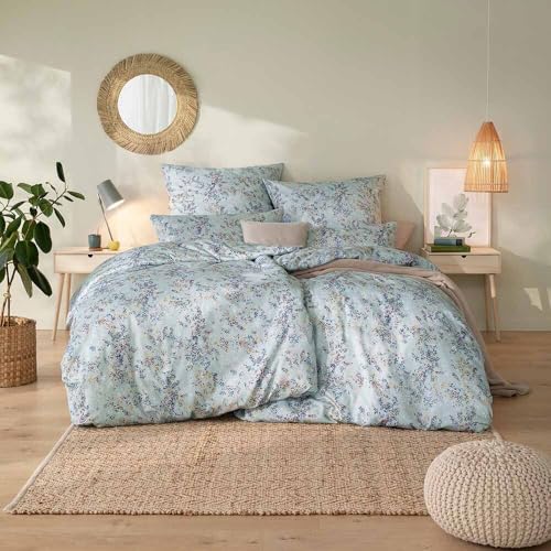 estella-mako-satin-bettw-sche-155x220-delizia-mint-bl-tter-tupfen-7951-520 image 6