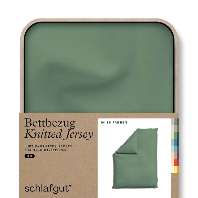 schlafgut-knitted-jersey-bettdecke-bezug-135x200-cm-green-mid-uni-bio-baumwolle- image 1