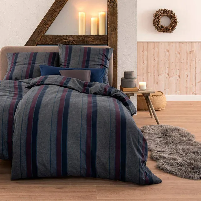estella-bent-feinflanell-bettw-sche-marine-135-x-200-80-x-80-cm image 1