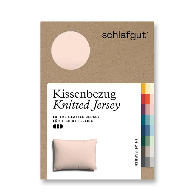 schlafgut-knitted-jersey-kissenbezug-70x90-cm-red-light-uni-bio-baumwolle image 1