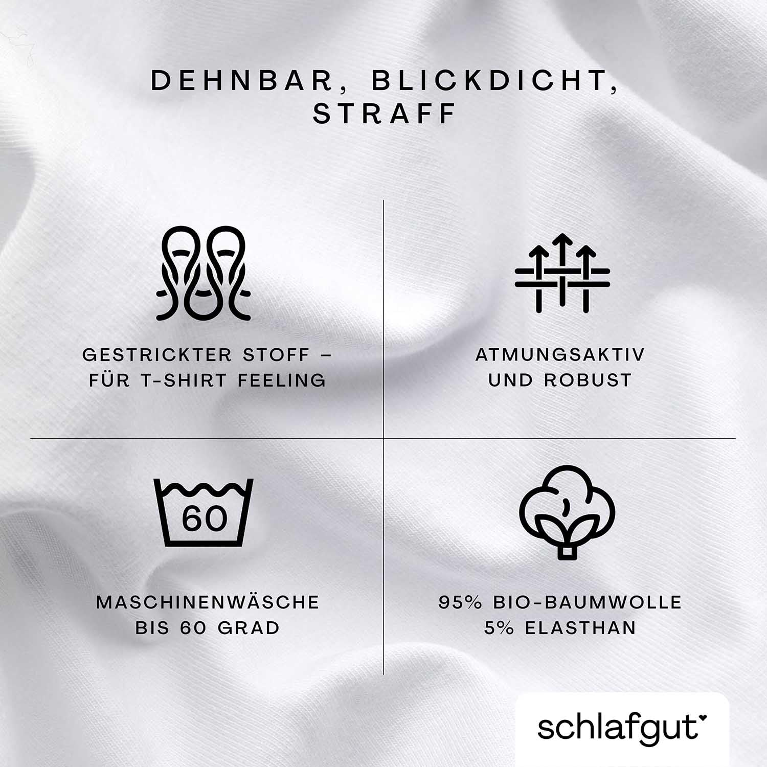 schlafgut-pure-topper-spannbettlaken-180x200-cm-bio-baumwolle-full-white image 3
