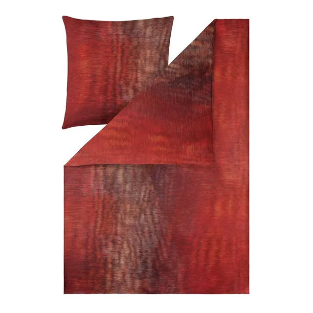 estella-arno-bettw-sche-135x200-cm-80x80-cm-bordeaux-farbverlauf-mako-jersey image 1