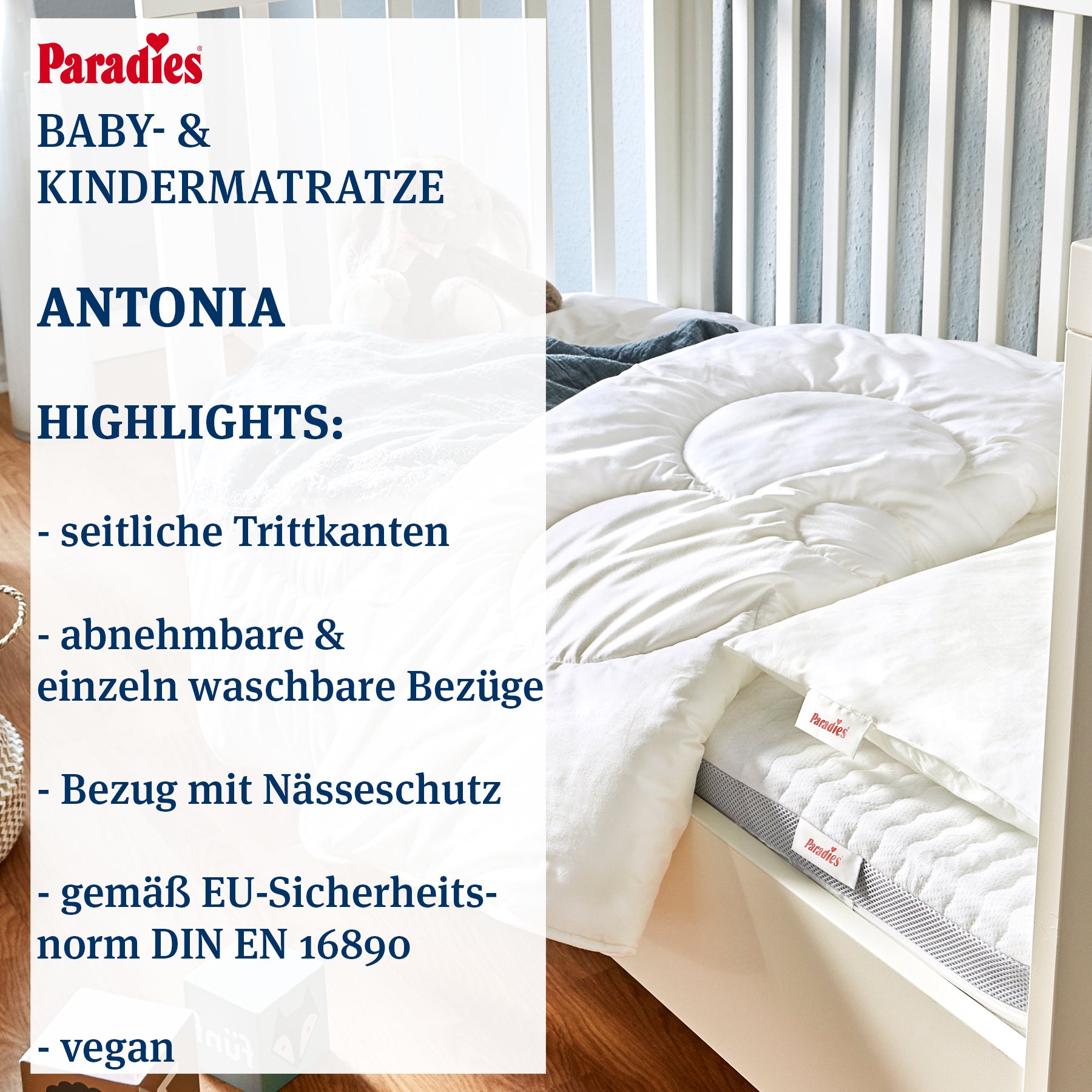 paradies-kindermatratze-antonia-70x140-cm image 3