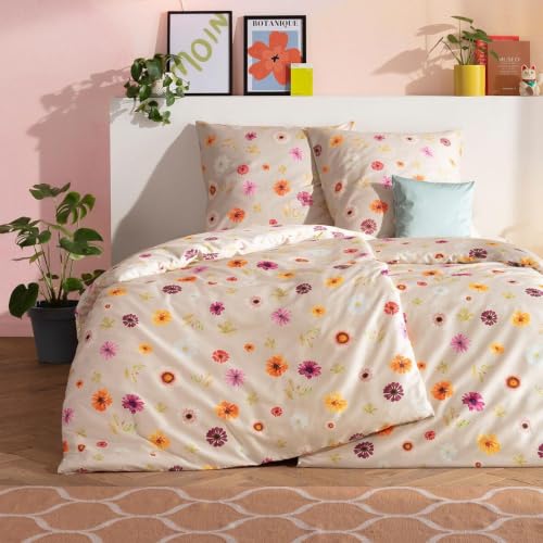 estella-mako-satin-bettw-sche-adara-beige-bl-ten-design-aus-100-baumwolle image 7