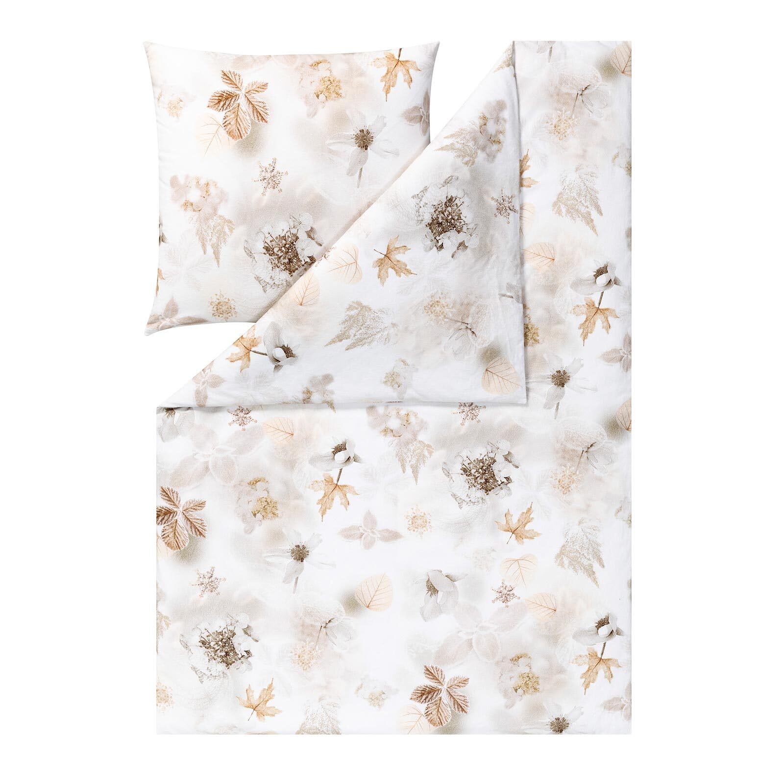 estella-winter-leaves-gold-kuschelflanell-bettw-sche-100-baumwolle image 1