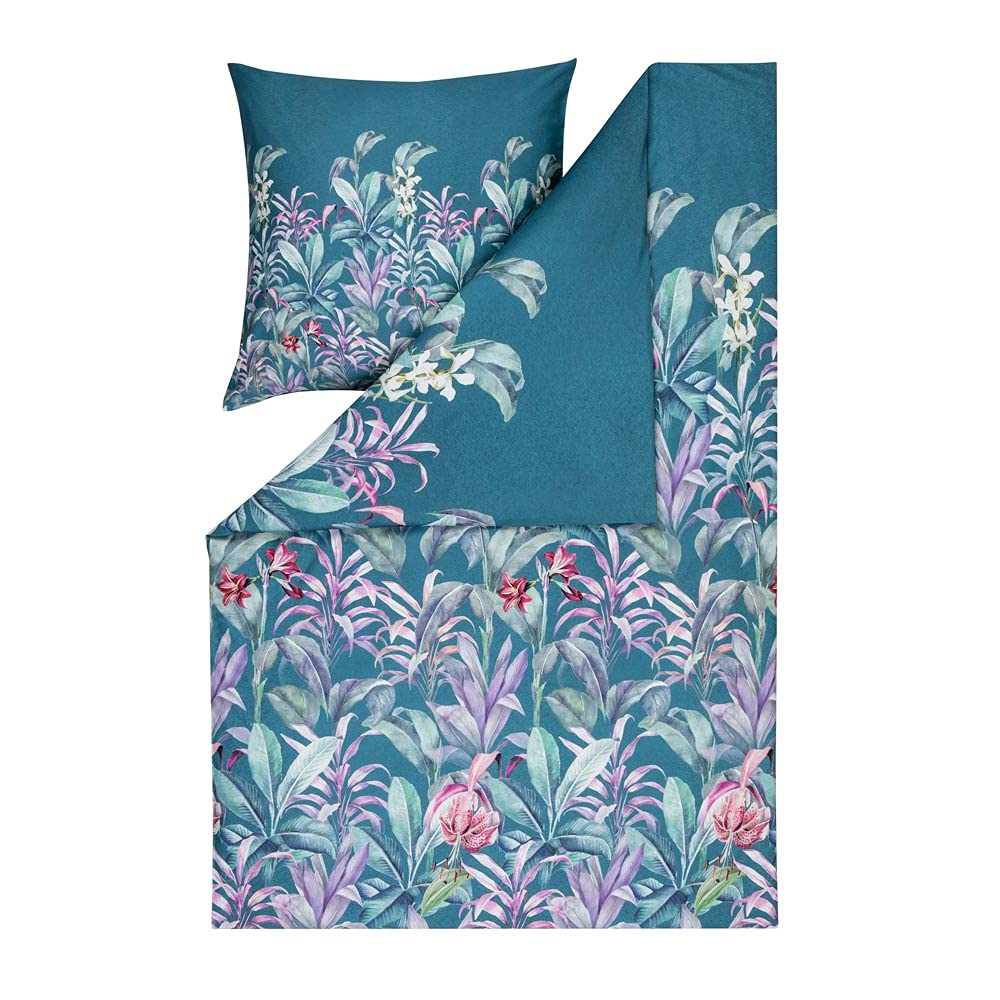 estella-maze-satin-bettw-sche-set-petrol-mit-dschungelmuster image 2
