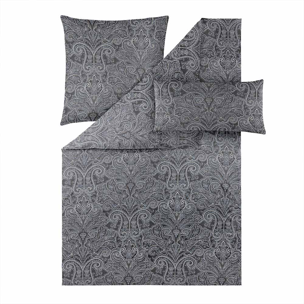 estella-schweizer-premium-satin-bettw-sche-helene-anthrazit-paisley image 1