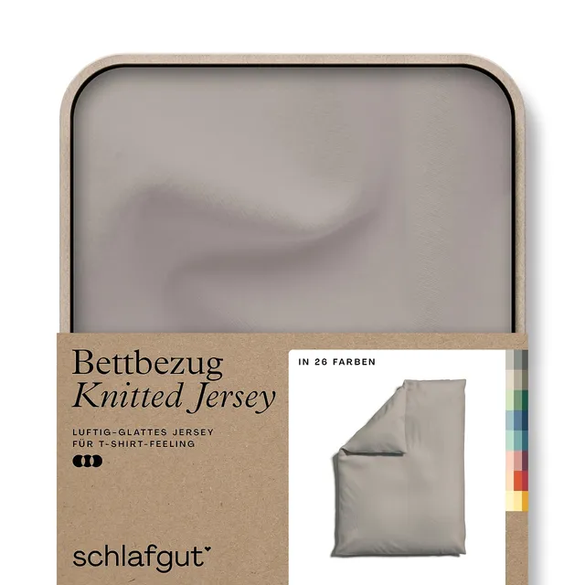schlafgut-knitted-jersey-bettdeckenbezug-135x200-cm-sand-mid-uni-bio-baumwolle image 1