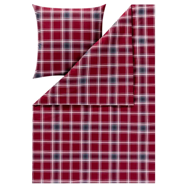 estella-quirin-kuschelflanell-bettw-sche-rot-karo image 1