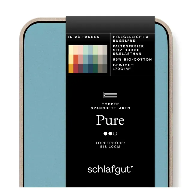 schlafgut-pure-topper-spannbettlaken-120x200-cm-bio-baumwolle-petrol-mid image 1