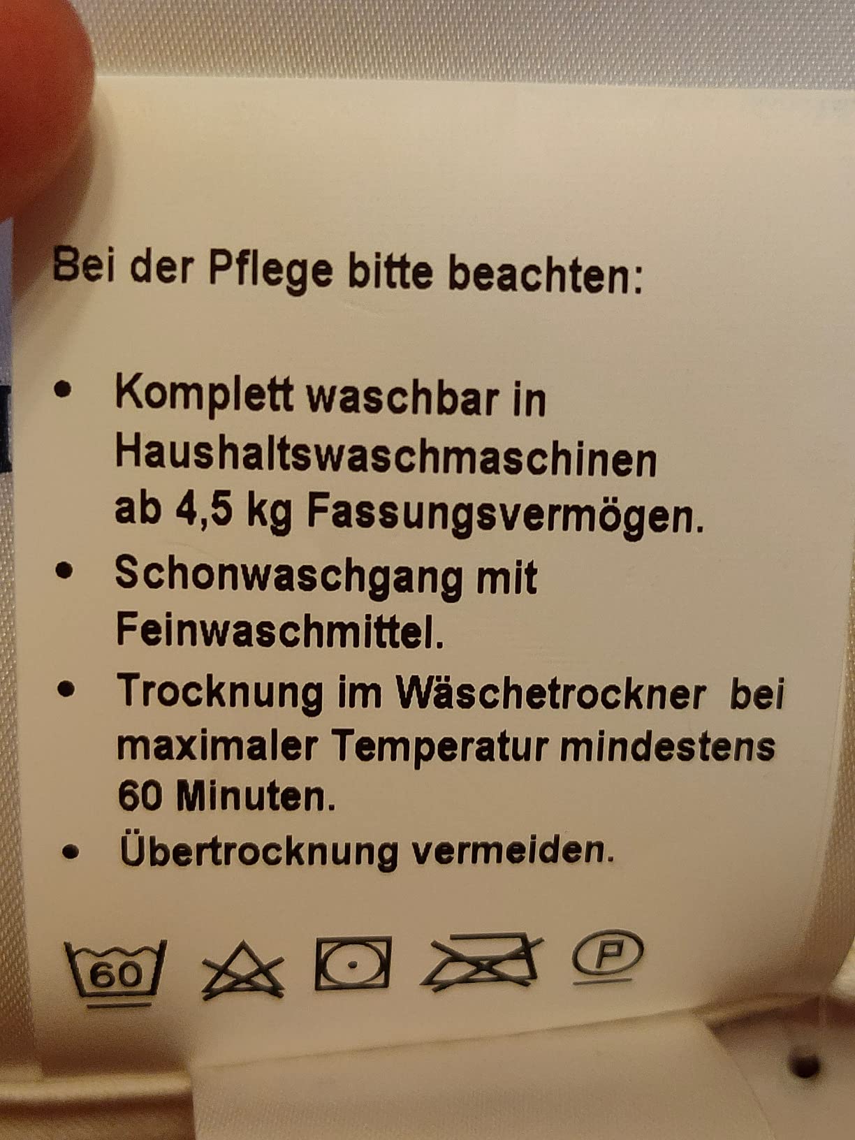 Weich und waschbar