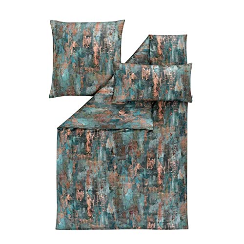 estella-juliano-satin-de-luxe-bettw-sche-petrol-140x200-70x90-40x80 image 5