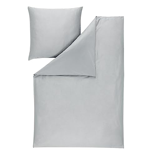 estella-uni-satin-bettw-sche-platin-mako-baumwolle image 4