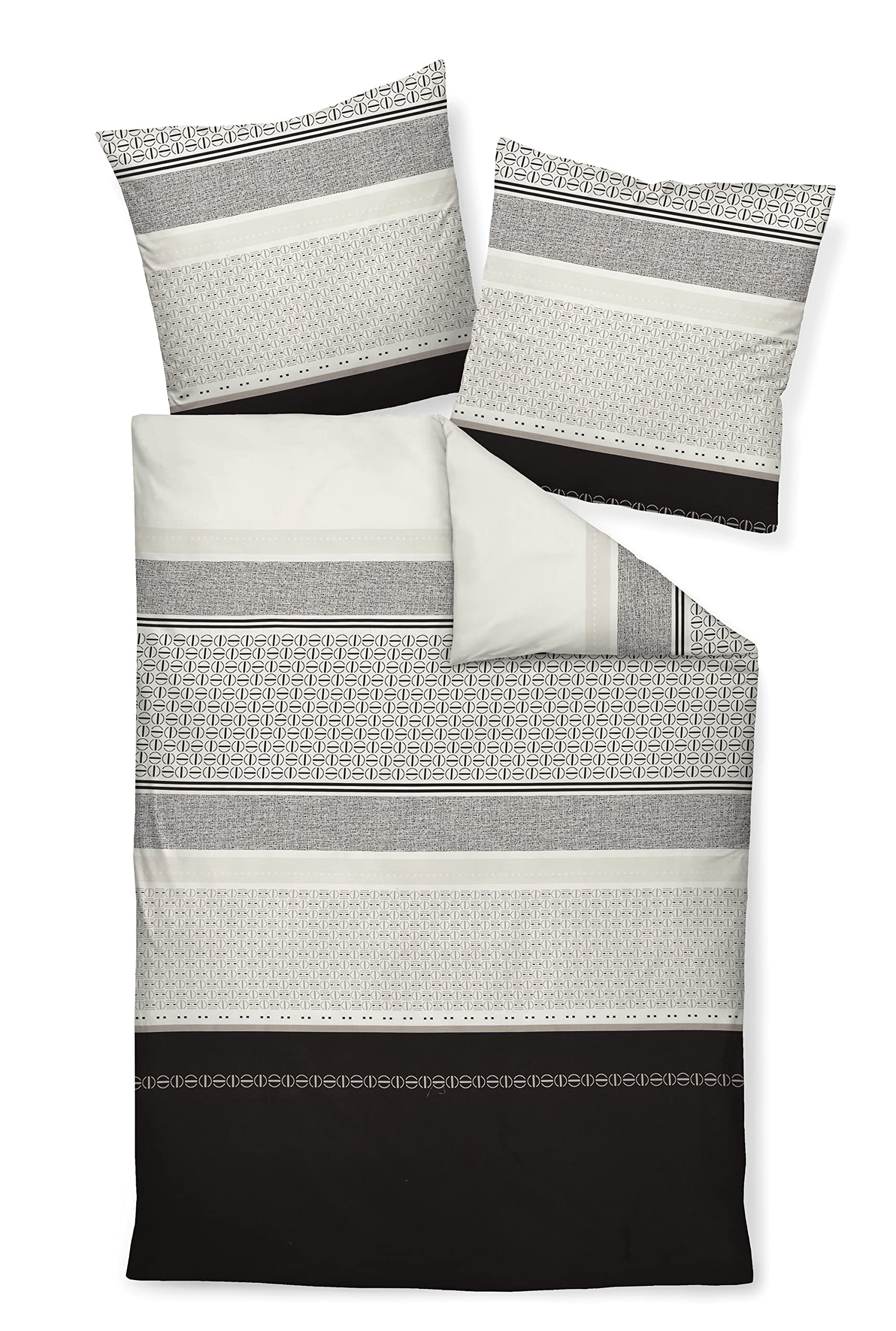 janine-palermo-mako-satin-bettw-sche-240x220-cm-2x-80x80-cm-schwarz-beige image 2