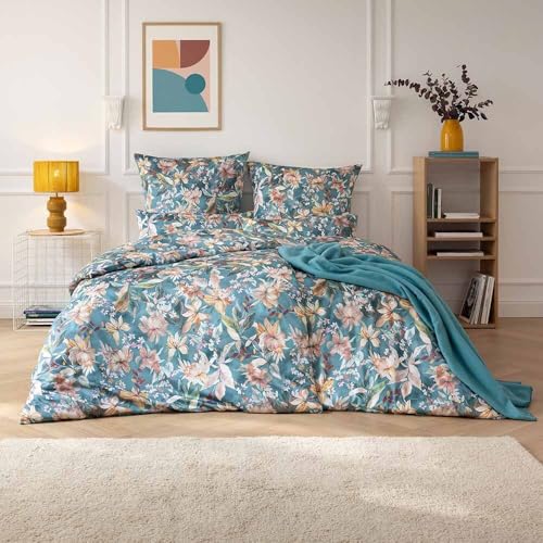 estella-estera-mako-satin-bettw-sche-155x220-blautanne-bl-ten-lilien-7960-581 image 6
