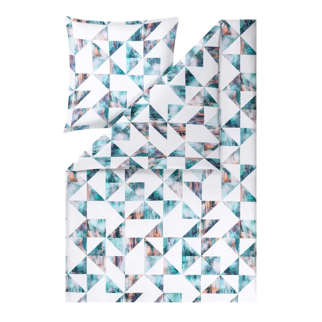 estella-bettw-sche-charlie-azur-140x200-cm-70x90-cm-seersucker-100-baumwolle image 1