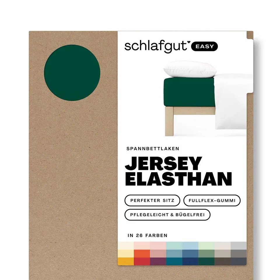 schlafgut-easy-jersey-spannbettlaken-90x200-cm-green-deep image 1