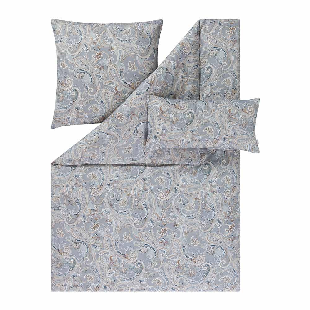 estella-mako-satin-bettw-sche-155x220-diana-grau-paisley-7958-810 image 2