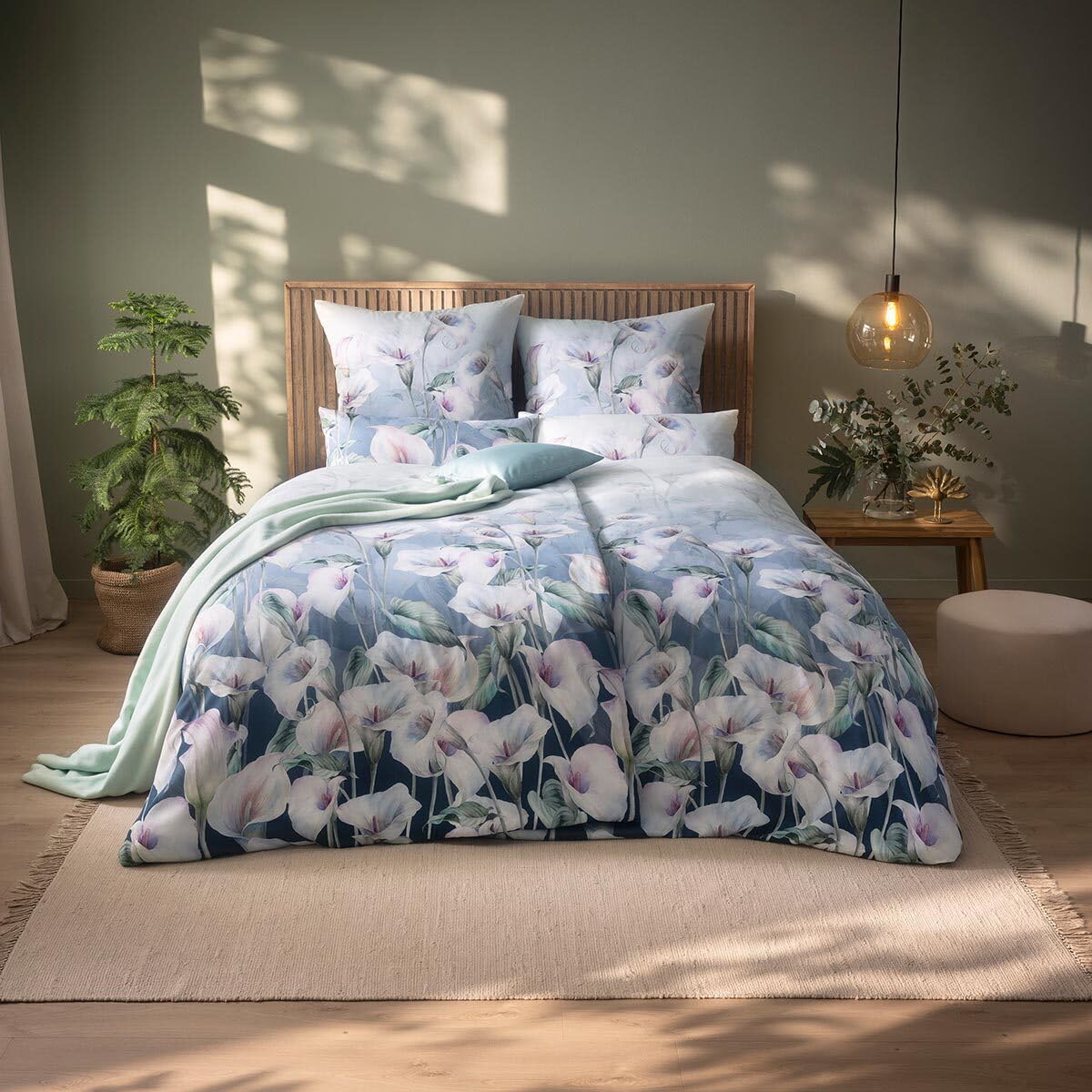 estella-carolin-satin-de-luxe-bettw-sche-navy-gro-blumige-premium-qualit-t image 2