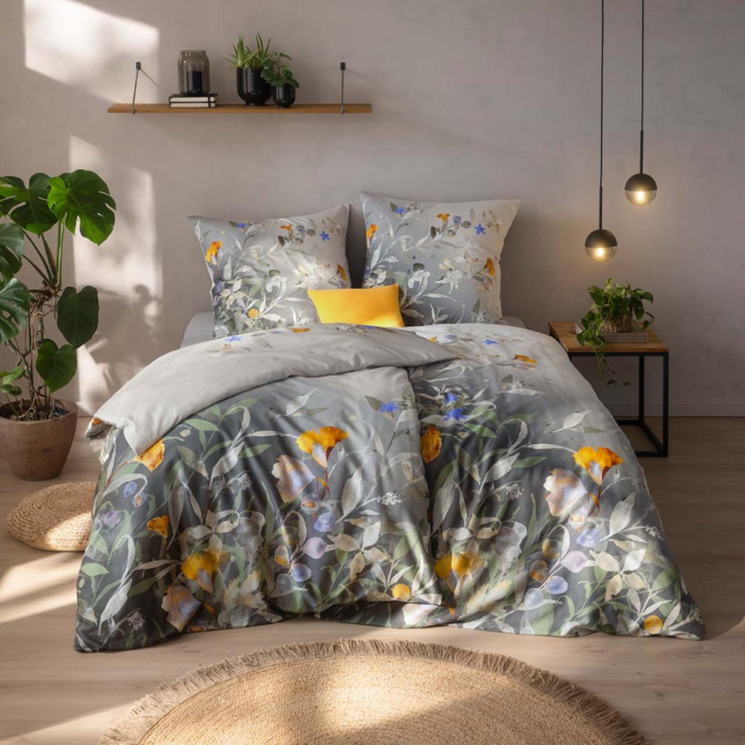 estella-celia-mako-satin-bettw-sche-135x200-80x80-cm-salbei-bio-baumwolle image 2