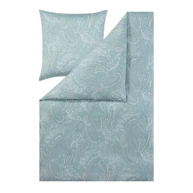 estella-nathan-bettw-sche-155x200-80x80-cm-salbei-paisley-aus-100-baumwolle image 1