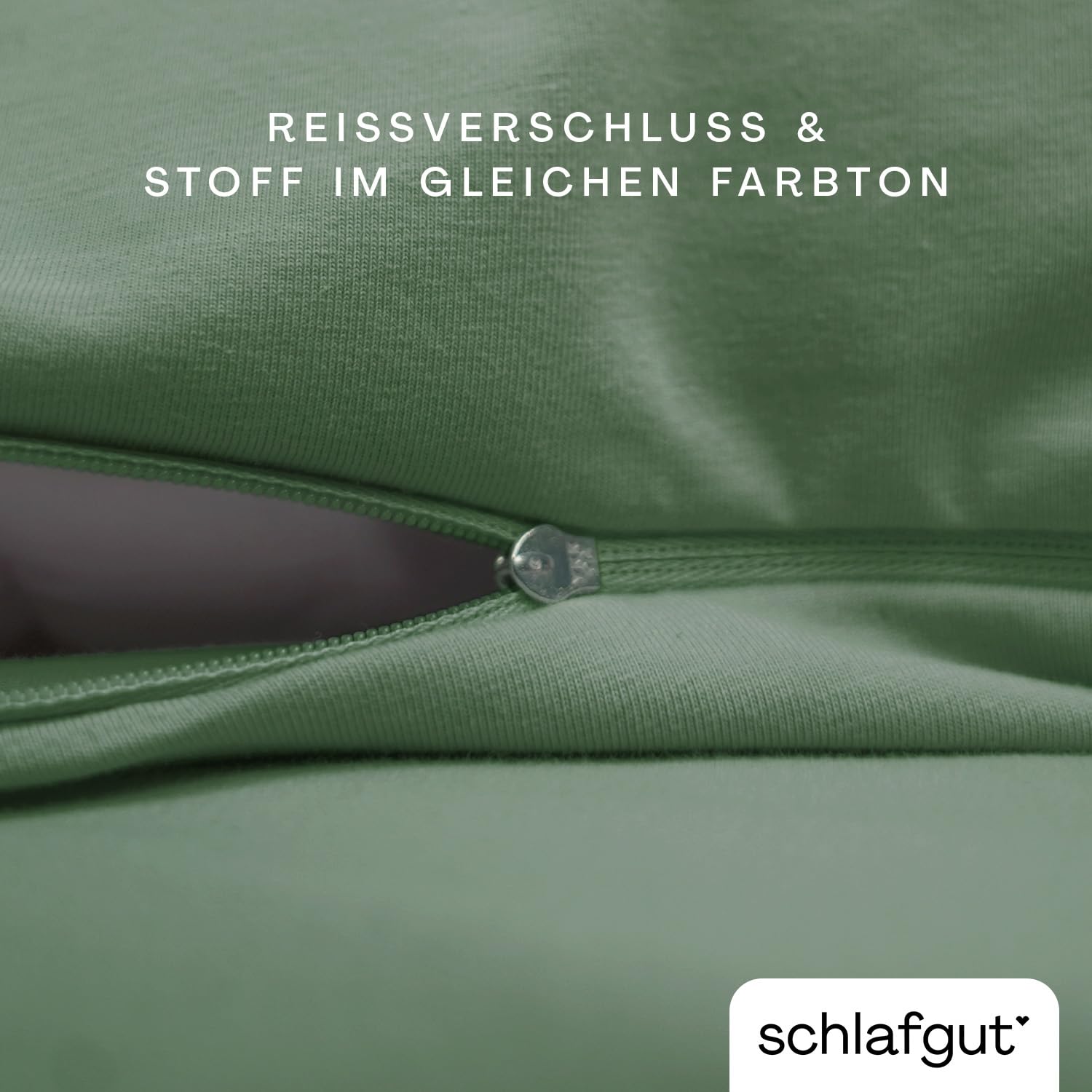 schlafgut-knitted-jersey-bettw-sche-set-135x200-cm-40x80-cm-green-mid image 3