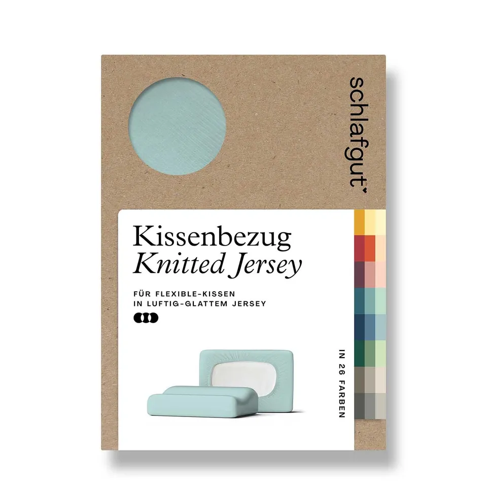 schlafgut-pure-flexibler-kissenbezug-s-xl-jersey-bio-baumwolle-petrol-licht image 1