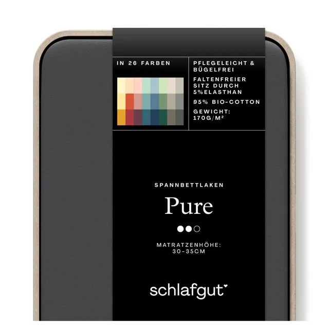 schlafgut-pure-family-spannbettlaken-240x220-cm-grey-deep image 1
