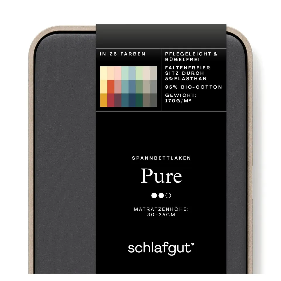 schlafgut-pure-family-spannbettlaken-240x220-cm-grey-deep image 1