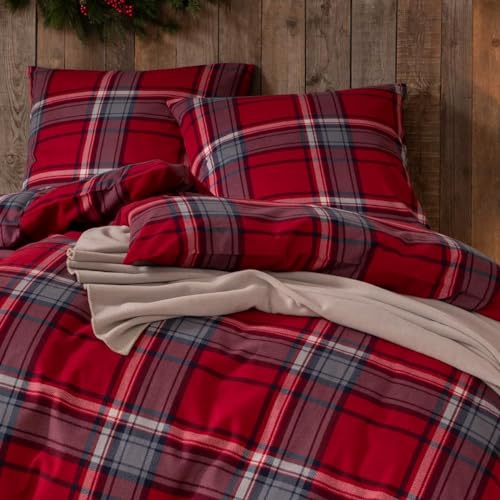 estella-hannes-kuschelflanell-bettw-sche-140x200-70x90-cm-rot-100-baumwolle image 8
