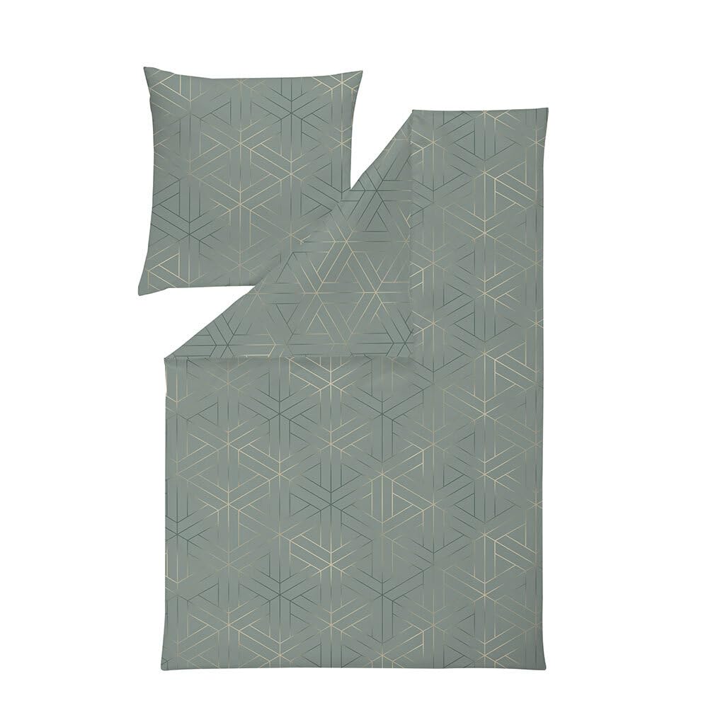 estella-mako-satin-bettw-sche-135x200-luan-mint-uni-waben-rauten-7919-520 image 2