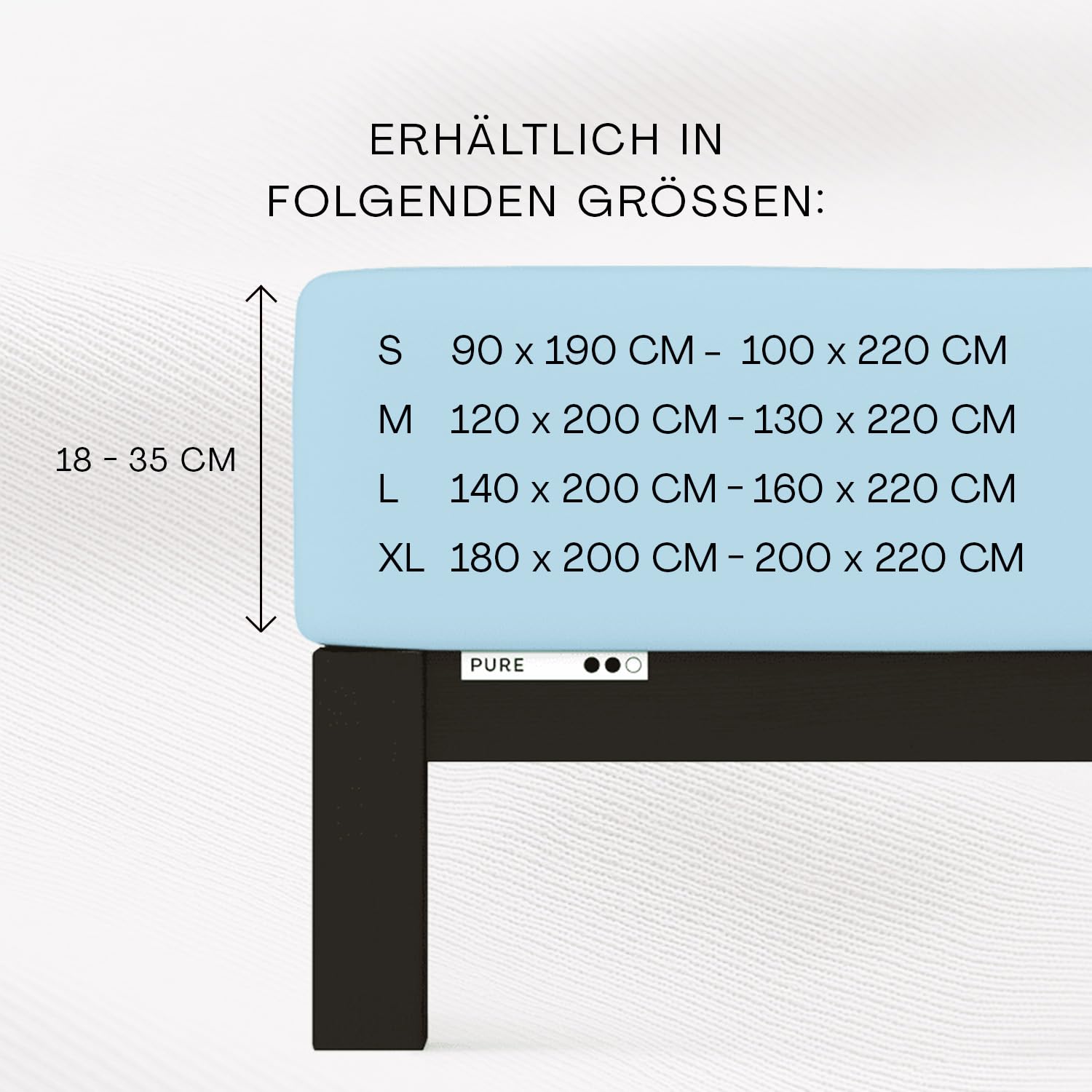 schlafgut-pure-spannbettlaken-90x200-cm-bio-baumwolle-jersey-blue-light image 2