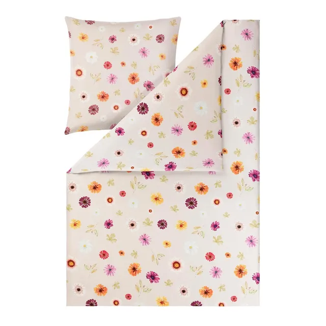 estella-mako-satin-bettw-sche-adara-beige-bl-ten-design-aus-100-baumwolle image 1