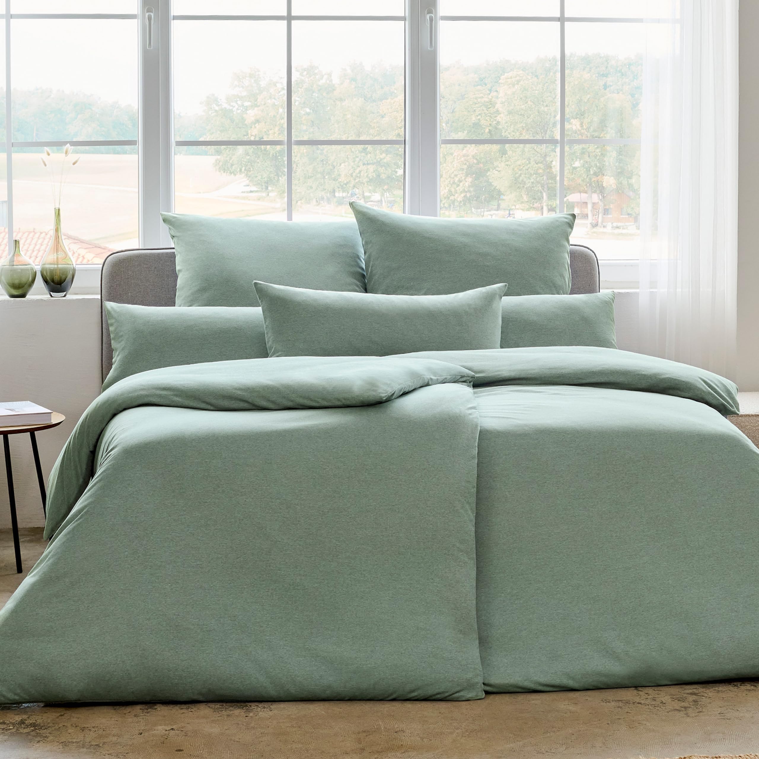 estella-interlock-jersey-bettw-sche-set-135x200-80x80-cm-mint-100-baumwolle image 1