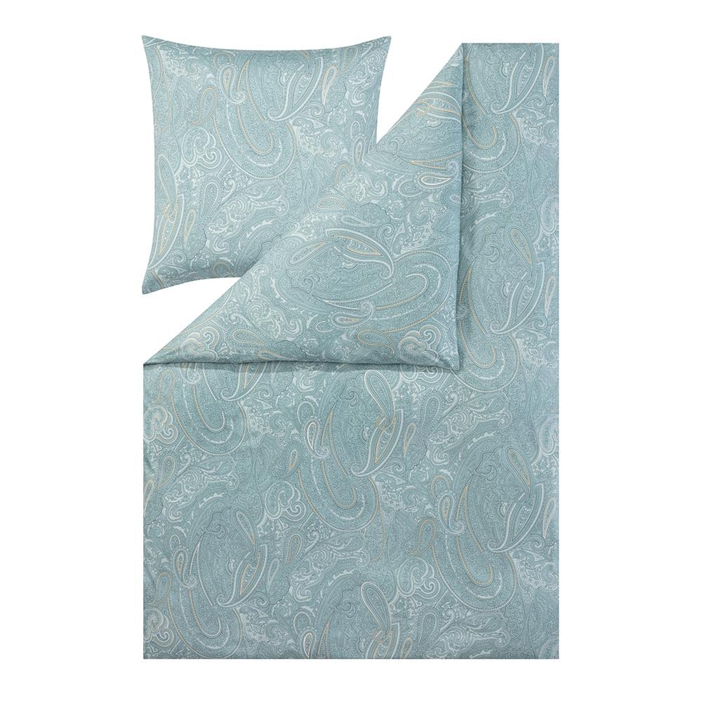 estella-nathan-bettw-sche-155x200-80x80-cm-salbei-paisley-aus-100-baumwolle image 1