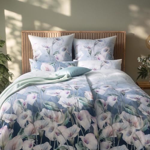 estella-carolin-satin-de-luxe-bettw-sche-navy-gro-blumige-premium-qualit-t image 7