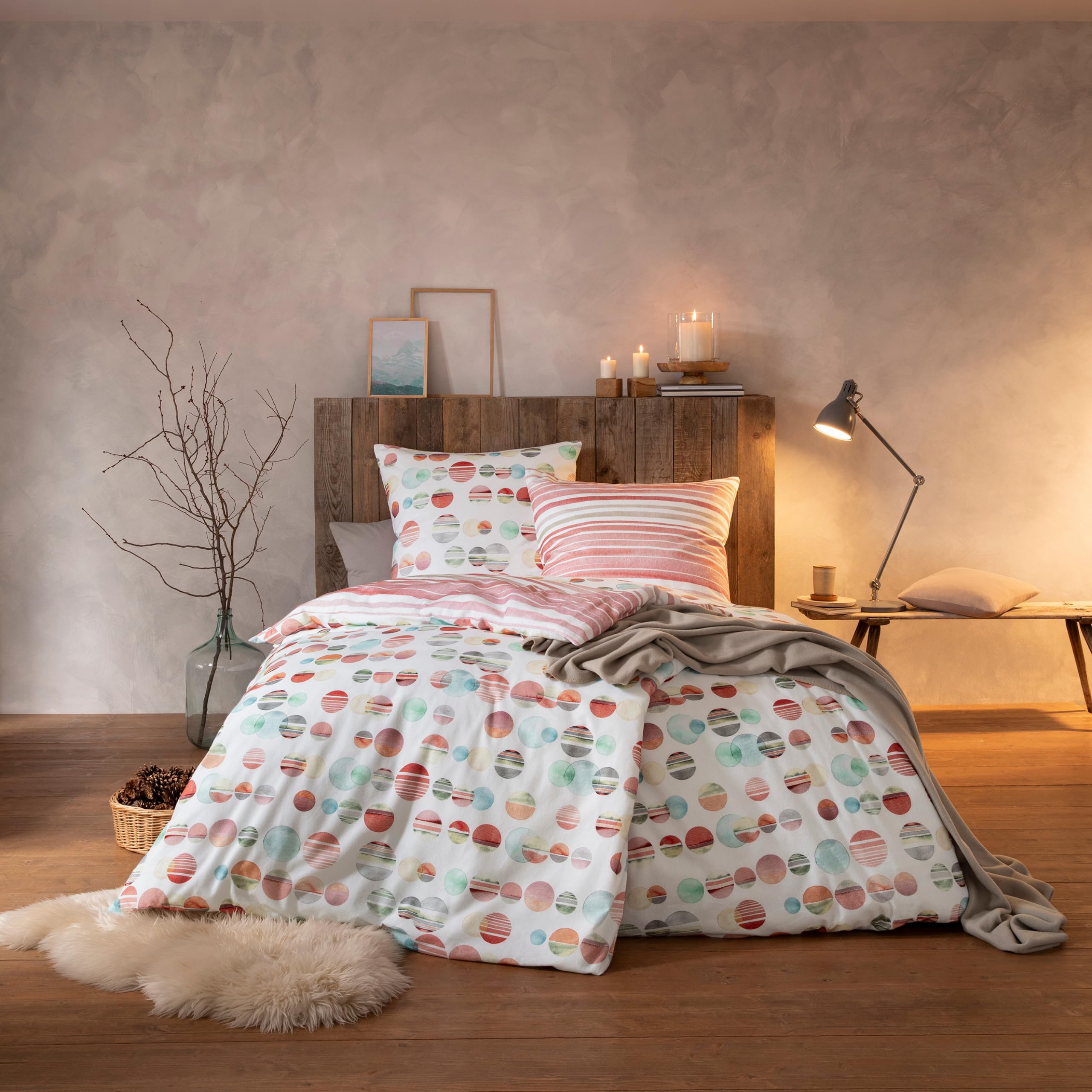 estella-flausch-bettw-sche-set-135x200-cm-80x80-cm-design-02-kuschelflanell image 3