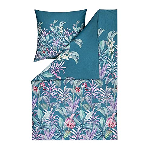 estella-maze-satin-bettw-sche-set-petrol-mit-dschungelmuster image 5