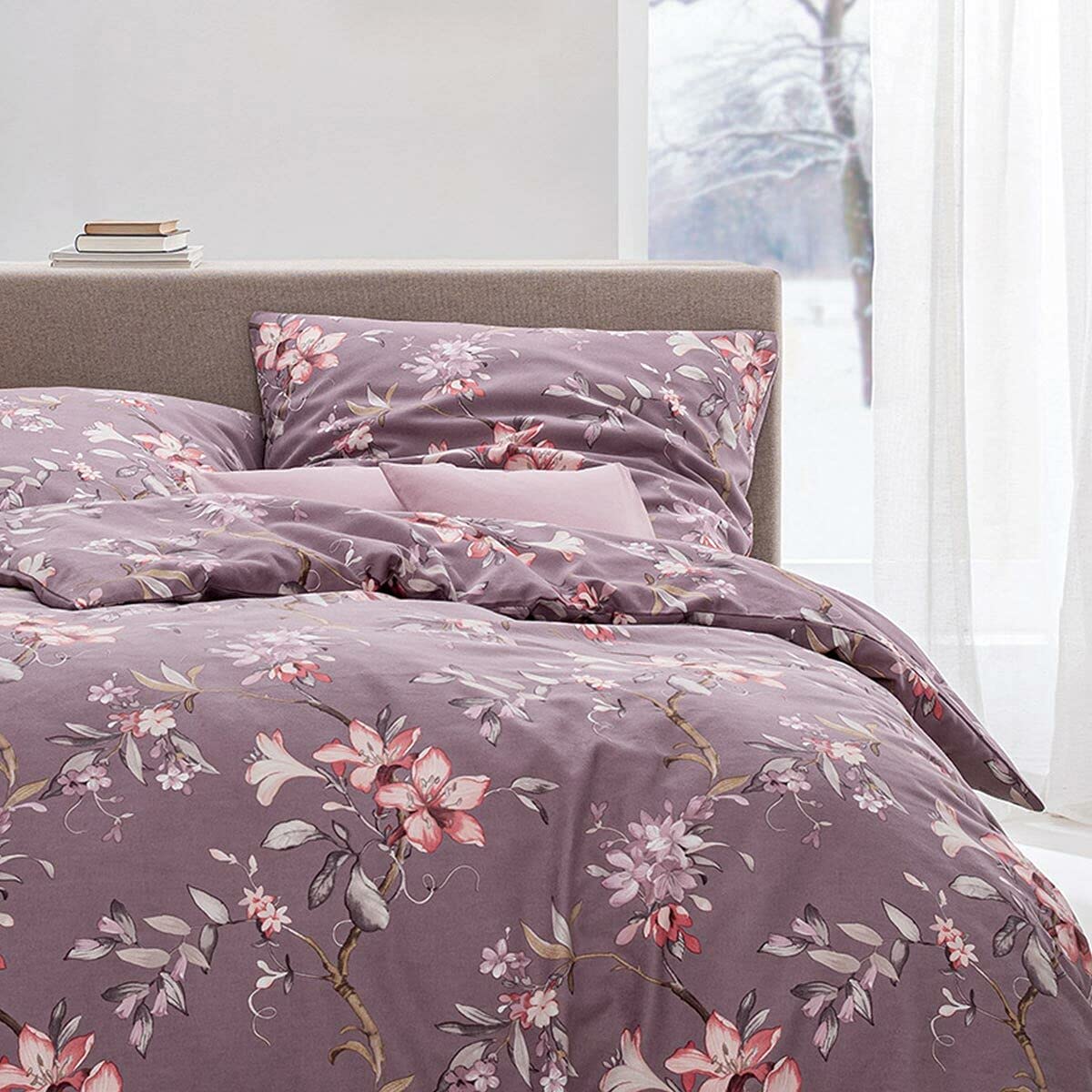 estella-feinflanell-bettw-sche-lavarone-mauve-135x200-cm-80x80-cm image 3