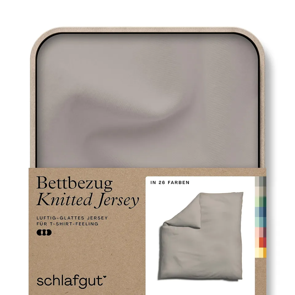 schlafgut-knitted-jersey-bettdeckenbezug-240x220-cm-sand-mid-uni image 1