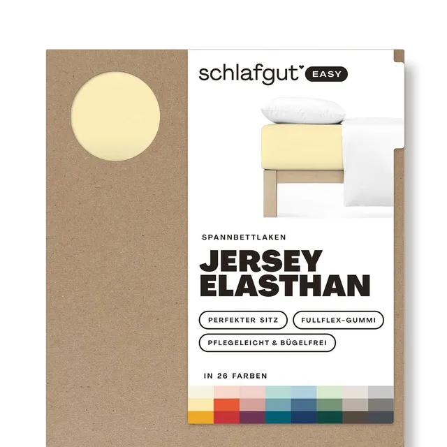 schlafgut-easy-jersey-elasthan-spannbettlaken-90x190-bis-100x220-cm-baumwolle-ye image 1