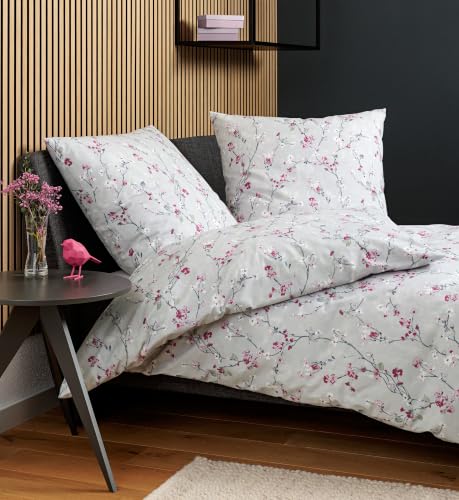 janine-cortina-bettw-sche-155x220-80x80-cm-soft-cotton-100-baumwolle-floral-rosa image 3