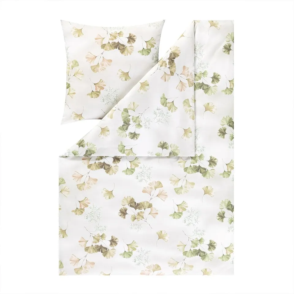estella-bettw-sche-biloba-oliv-140x200-70x90-cm-kuschelflanell image 1