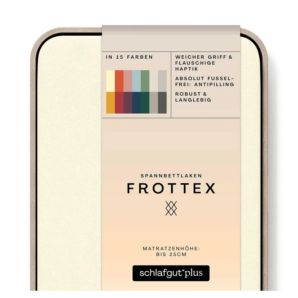 schlafgut-frottex-spannbettlaken-120x200-cm-frottee-baumwolle-yellow-light image 1