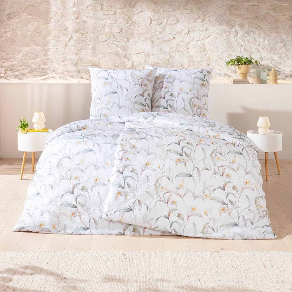 estella-bettw-sche-sophie-salbei-140x200-cm-70x90-cm-seersucker-100-baumwolle image 2